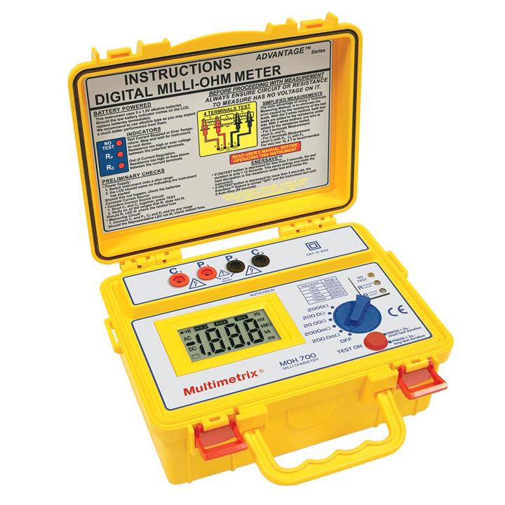 میلی اهم متر مولتی‌ متریکس مدل MOH700 Multimetrix MOH700 Micro Ohmmeter